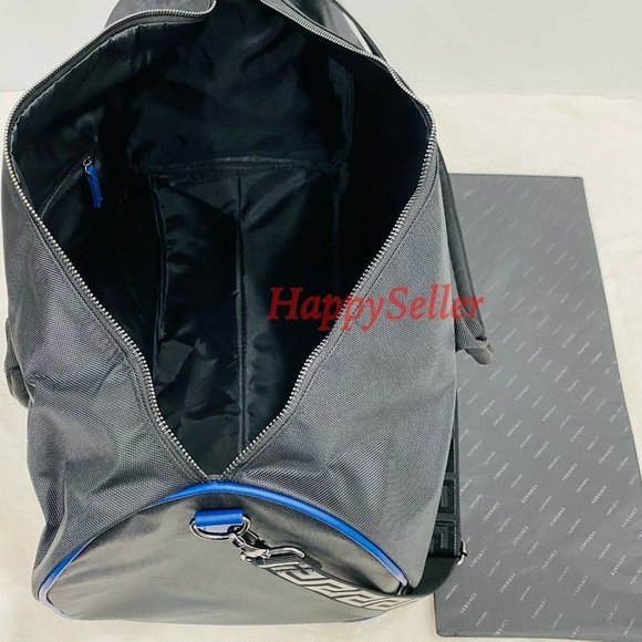 Versace Duffel Bag Weekender Travel Bag Luggage Gym Holdall Black Authentic - Picture 7 of 9